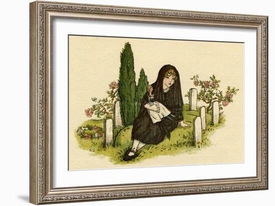 Illustration, the Queen of the Pirate Isle-Kate Greenaway-Framed Art Print