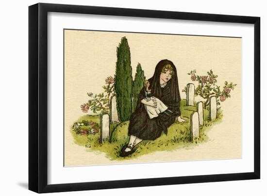 Illustration, the Queen of the Pirate Isle-Kate Greenaway-Framed Art Print