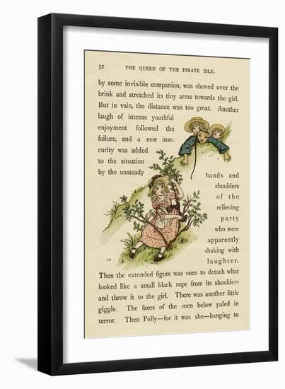 Illustration, the Queen of the Pirate Isle-Kate Greenaway-Framed Art Print