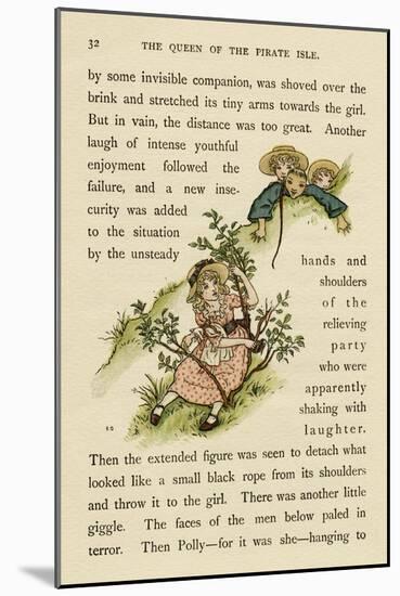 Illustration, the Queen of the Pirate Isle-Kate Greenaway-Mounted Art Print