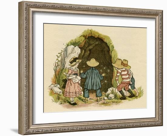 Illustration, the Queen of the Pirate Isle-Kate Greenaway-Framed Art Print