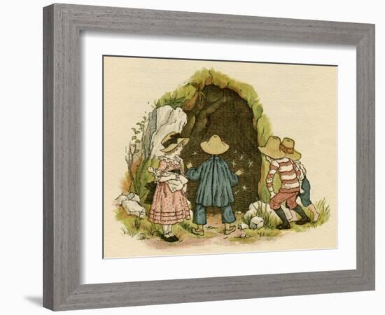 Illustration, the Queen of the Pirate Isle-Kate Greenaway-Framed Art Print