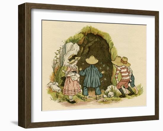 Illustration, the Queen of the Pirate Isle-Kate Greenaway-Framed Art Print