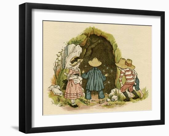 Illustration, the Queen of the Pirate Isle-Kate Greenaway-Framed Art Print