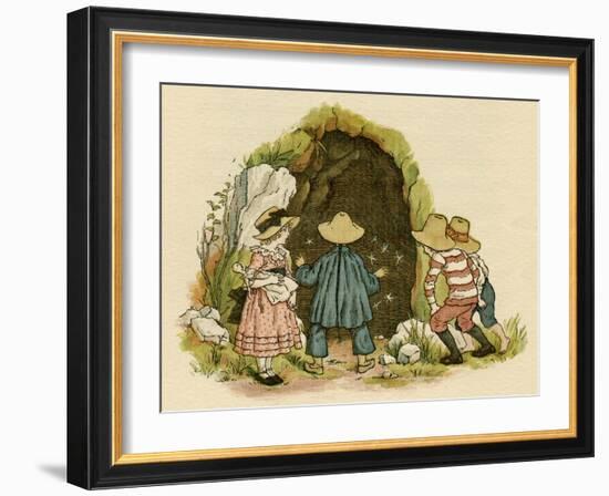 Illustration, the Queen of the Pirate Isle-Kate Greenaway-Framed Art Print