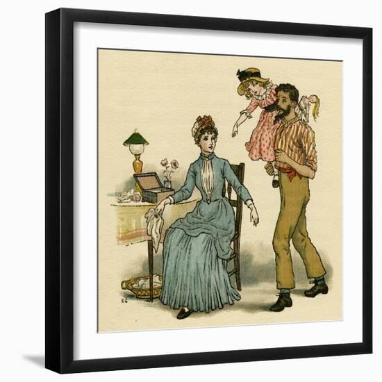 Illustration, the Queen of the Pirate Isle-Kate Greenaway-Framed Art Print