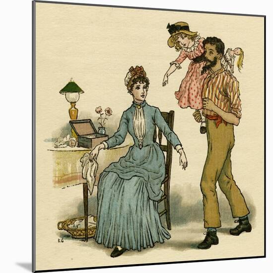 Illustration, the Queen of the Pirate Isle-Kate Greenaway-Mounted Art Print