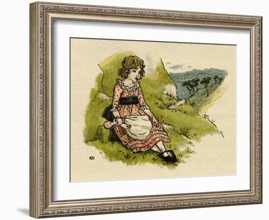 Illustration, the Queen of the Pirate Isle-Kate Greenaway-Framed Art Print