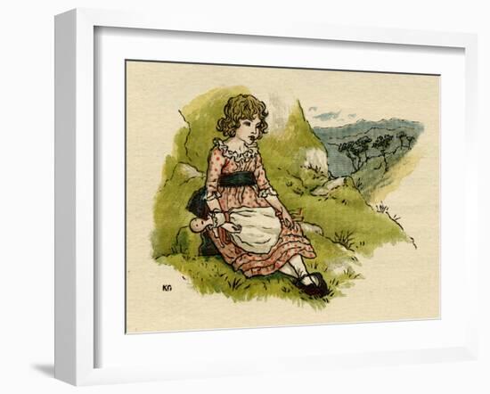 Illustration, the Queen of the Pirate Isle-Kate Greenaway-Framed Art Print