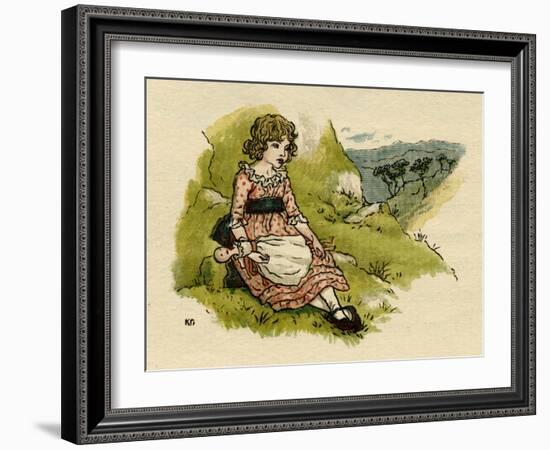 Illustration, the Queen of the Pirate Isle-Kate Greenaway-Framed Art Print