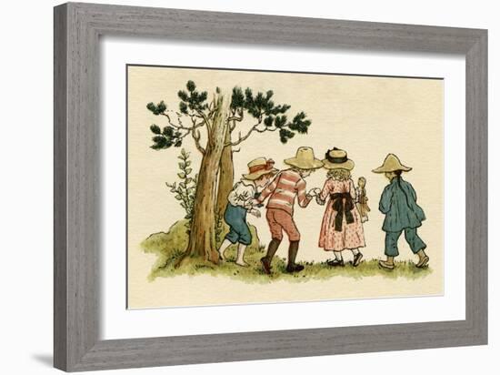 Illustration, the Queen of the Pirate Isle-Kate Greenaway-Framed Art Print