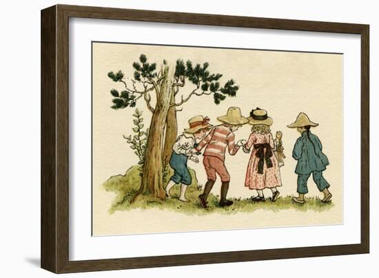 Illustration, the Queen of the Pirate Isle-Kate Greenaway-Framed Art Print