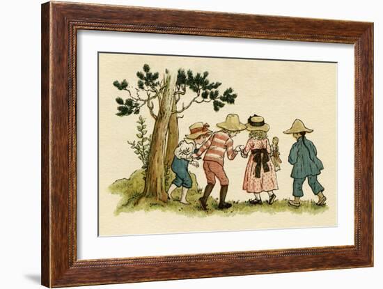 Illustration, the Queen of the Pirate Isle-Kate Greenaway-Framed Art Print