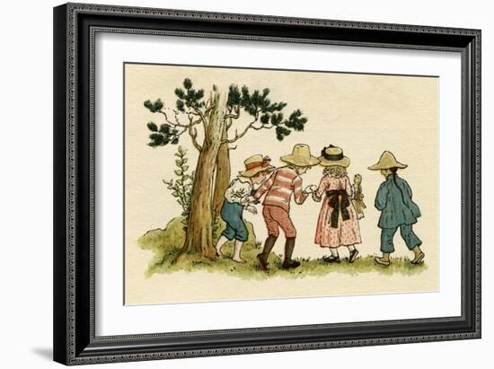 Illustration, the Queen of the Pirate Isle-Kate Greenaway-Framed Art Print