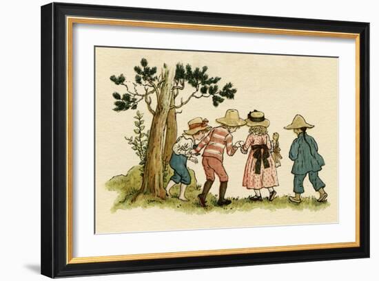 Illustration, the Queen of the Pirate Isle-Kate Greenaway-Framed Art Print