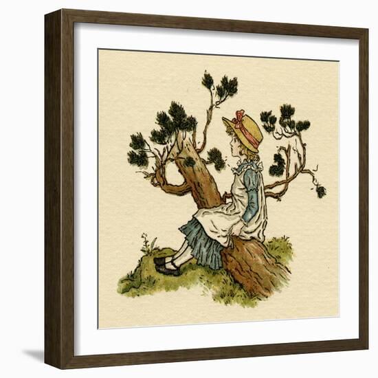 Illustration, the Queen of the Pirate Isle-Kate Greenaway-Framed Art Print