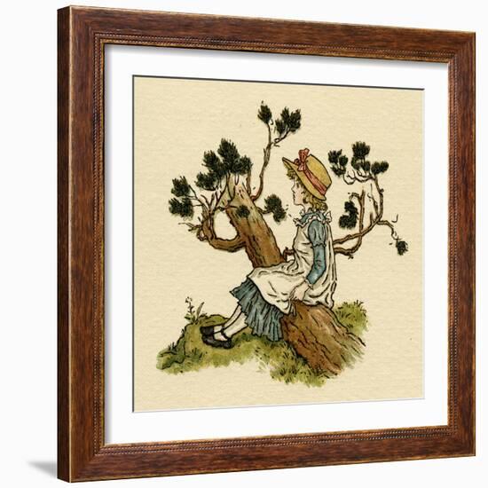 Illustration, the Queen of the Pirate Isle-Kate Greenaway-Framed Art Print