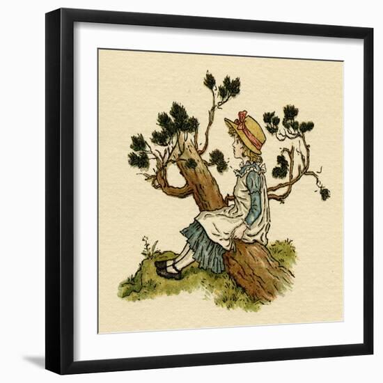 Illustration, the Queen of the Pirate Isle-Kate Greenaway-Framed Art Print