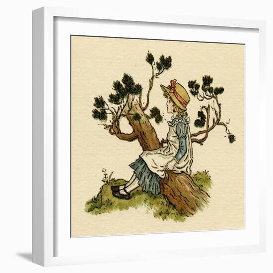 Illustration, the Queen of the Pirate Isle-Kate Greenaway-Framed Art Print