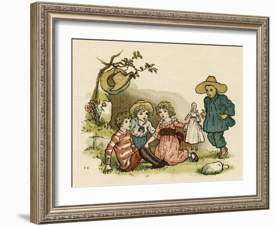 Illustration, the Queen of the Pirate Isle-Kate Greenaway-Framed Art Print