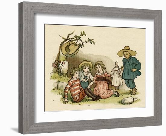 Illustration, the Queen of the Pirate Isle-Kate Greenaway-Framed Art Print