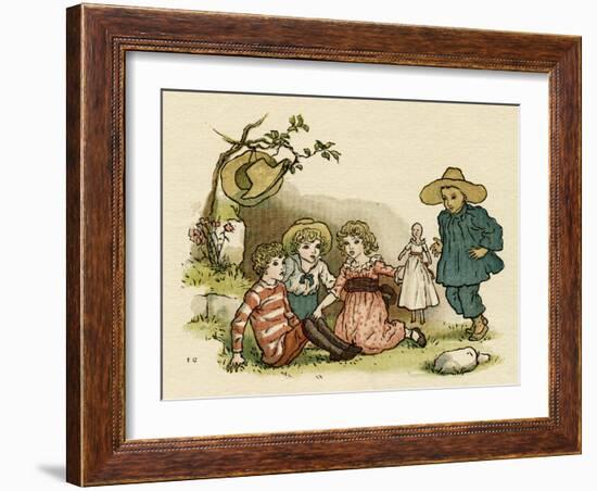 Illustration, the Queen of the Pirate Isle-Kate Greenaway-Framed Art Print