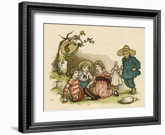 Illustration, the Queen of the Pirate Isle-Kate Greenaway-Framed Art Print