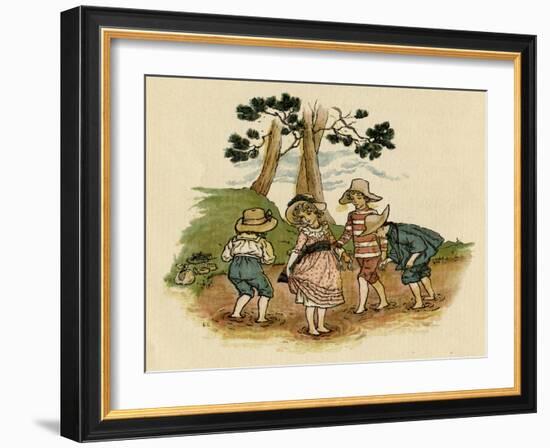 Illustration, the Queen of the Pirate Isle-Kate Greenaway-Framed Art Print