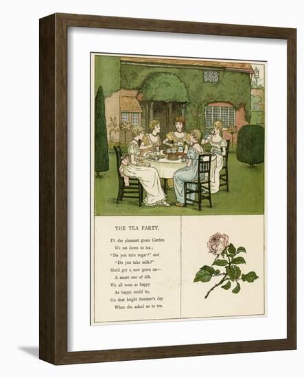 Illustration, the Tea Party-Kate Greenaway-Framed Photographic Print