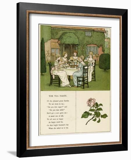 Illustration, the Tea Party-Kate Greenaway-Framed Photographic Print