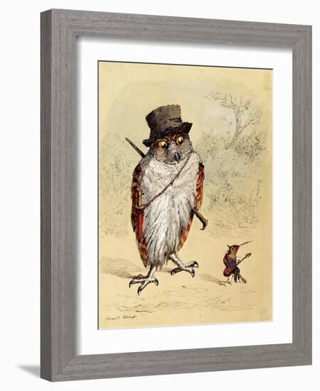 Illustration to Bubble and Squeak in 'Fun's Comic Creatures' Published in 1887-Ernest Henry Griset-Framed Giclee Print