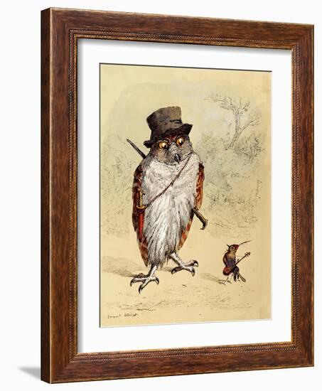 Illustration to Bubble and Squeak in 'Fun's Comic Creatures' Published in 1887-Ernest Henry Griset-Framed Giclee Print