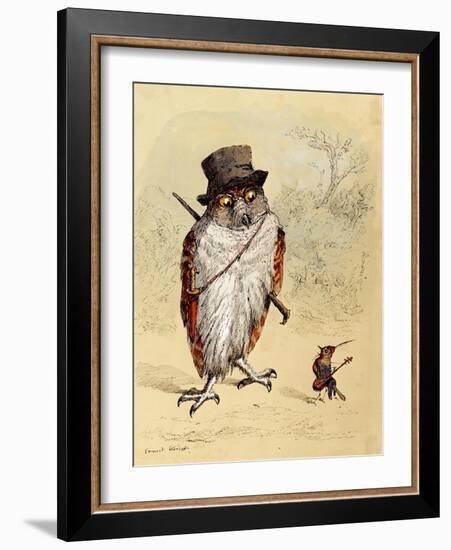 Illustration to Bubble and Squeak in 'Fun's Comic Creatures' Published in 1887-Ernest Henry Griset-Framed Giclee Print