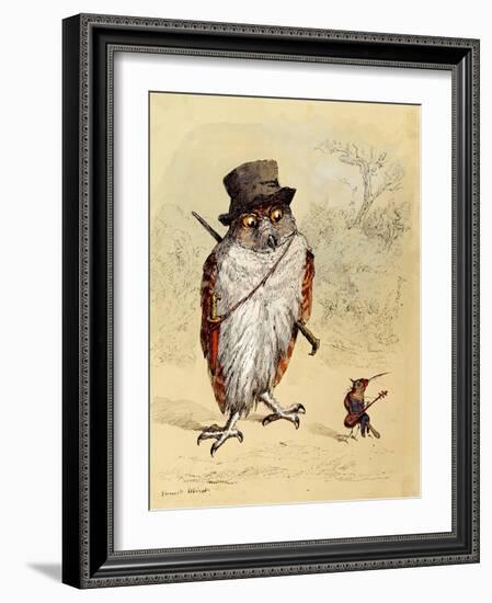 Illustration to Bubble and Squeak in 'Fun's Comic Creatures' Published in 1887-Ernest Henry Griset-Framed Giclee Print