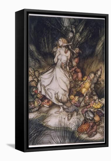 Illustration to Goblin Market-Arthur Rackham-Framed Premier Image Canvas