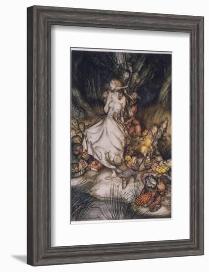 Illustration to Goblin Market-Arthur Rackham-Framed Photographic Print