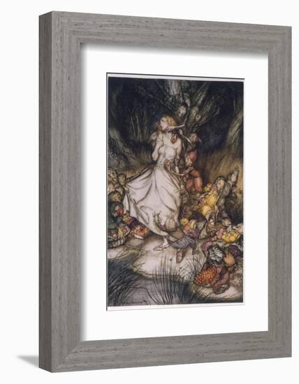Illustration to Goblin Market-Arthur Rackham-Framed Photographic Print