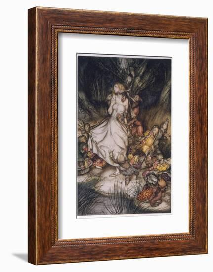 Illustration to Goblin Market-Arthur Rackham-Framed Photographic Print