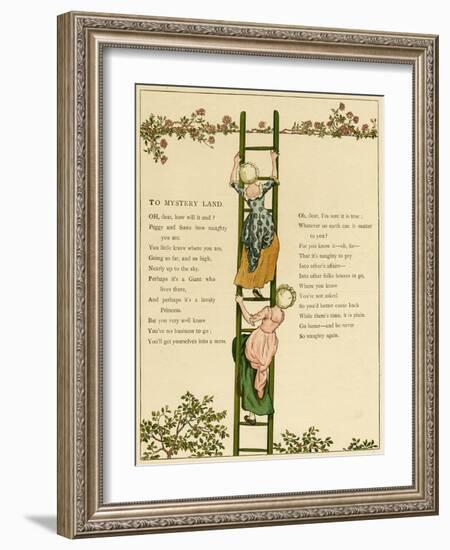 Illustration, to Mystery Land-Kate Greenaway-Framed Art Print