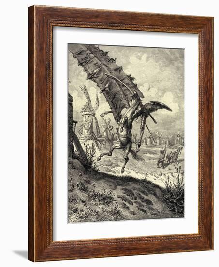 Illustration to the Book Don Quixote De La Mancha by M. De Cervantes, 1863-Gustave Doré-Framed Giclee Print