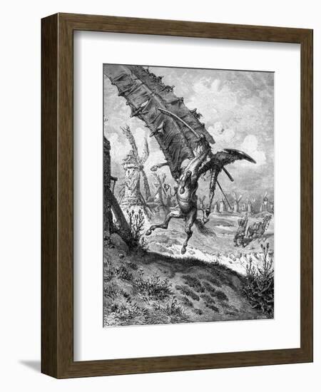 Illustration to the Book Don Quixote De La Mancha by M. De Cervantes, 1863-Gustave Dor?-Framed Giclee Print