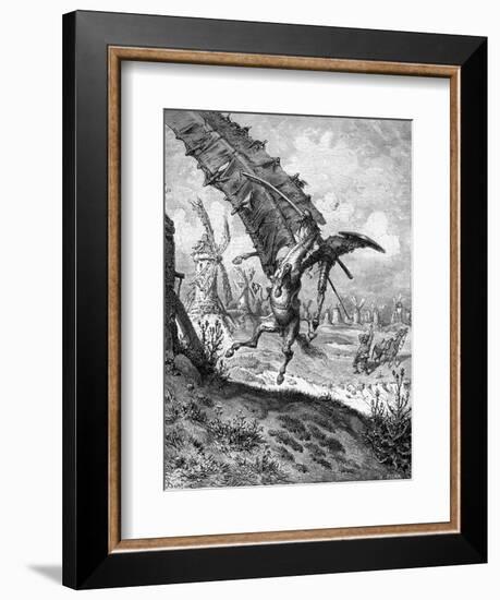 Illustration to the Book Don Quixote De La Mancha by M. De Cervantes, 1863-Gustave Dor?-Framed Giclee Print