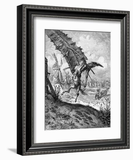 Illustration to the Book Don Quixote De La Mancha by M. De Cervantes, 1863-Gustave Dor?-Framed Giclee Print