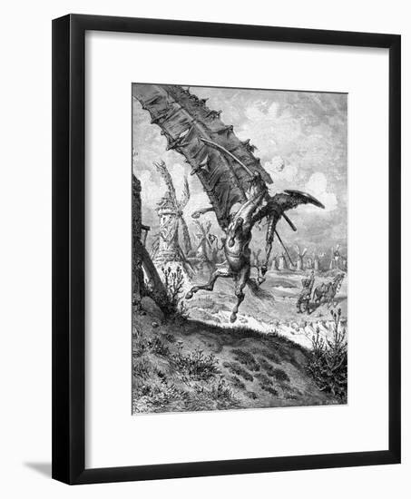 Illustration to the Book Don Quixote De La Mancha by M. De Cervantes, 1863-Gustave Dor?-Framed Giclee Print