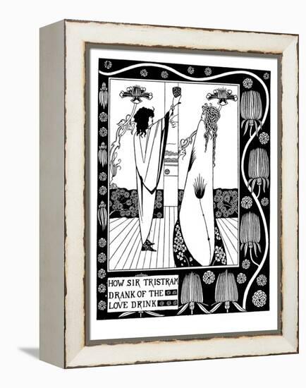 Illustration to the Book Le Morte D'Arthur by Sir Thomas Malory-Aubrey Beardsley-Framed Premier Image Canvas