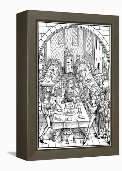 Illustration to the Book Schatzkammer, 1490-1491-Michael Wolgemut-Framed Premier Image Canvas