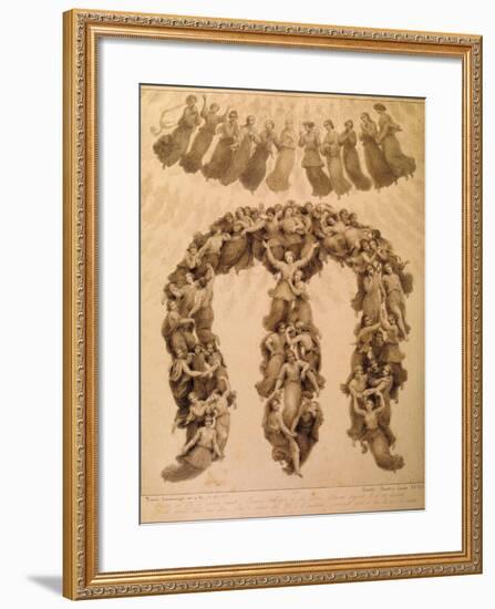 Illustration to the Divine Comedy by Dante Alighieri (Paradiso Canto XVII)-Francesco Scaramuzza-Framed Giclee Print