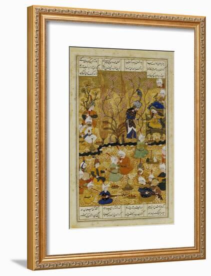 Illustration to the Shahnameh Shiraz, Persia Murhid Al Kabib Al Shirazi, 1539 AD-null-Framed Giclee Print