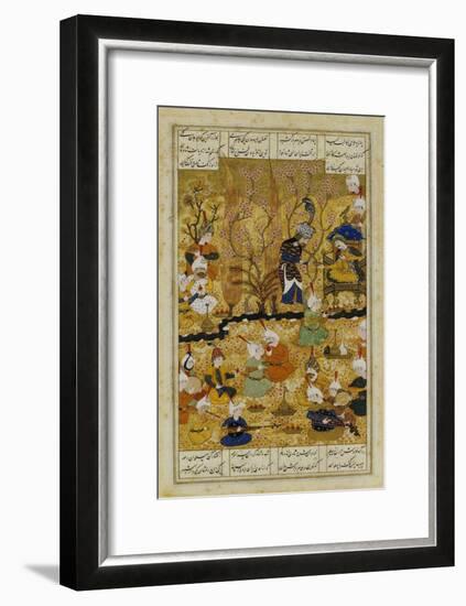 Illustration to the Shahnameh Shiraz, Persia Murhid Al Kabib Al Shirazi, 1539 AD-null-Framed Giclee Print