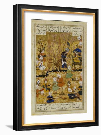 Illustration to the Shahnameh Shiraz, Persia Murhid Al Kabib Al Shirazi, 1539 AD-null-Framed Giclee Print